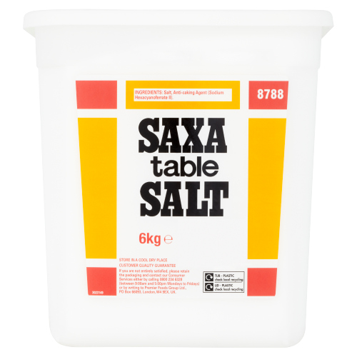 SAXA TABLE SALT 6KG