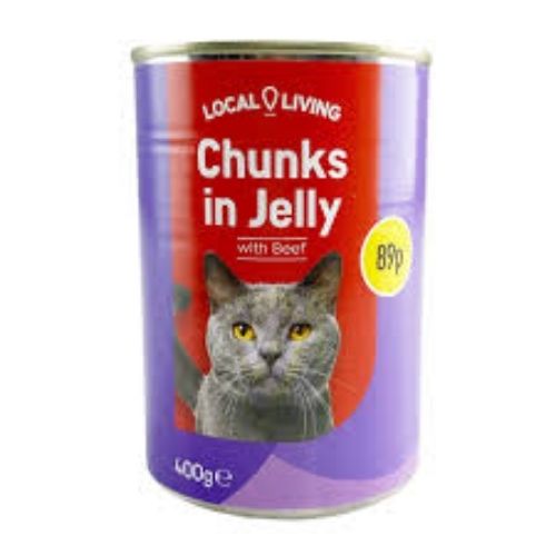 LOCAL LIVING CHUNKS IN JELLY BEEF FOR CAT PMP 89P 400G