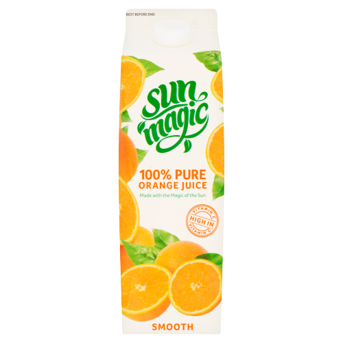 SUNMAGIC 100% PURE ORANGE JUICE SMOOTH 1L