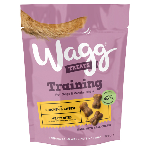 WAGG DOG CHICKEN & CHEESE TREATS 125G