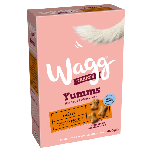 WAGG DOG CHICKEN YUMMS BISCUIT TREATS 400G