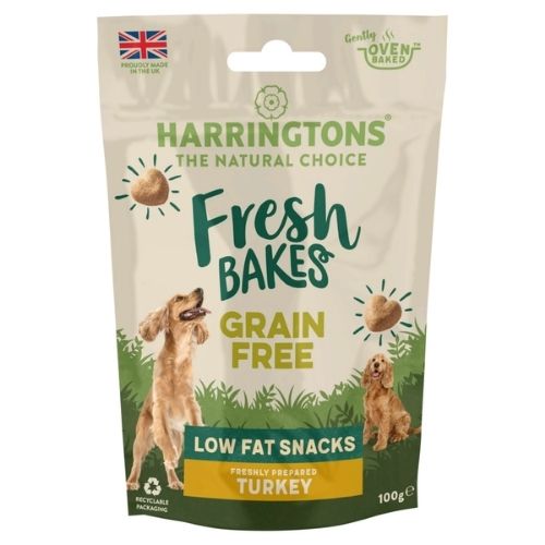 HARRINGTONS FRESH BAKES LOW FAT TREATS TURKEY 100G