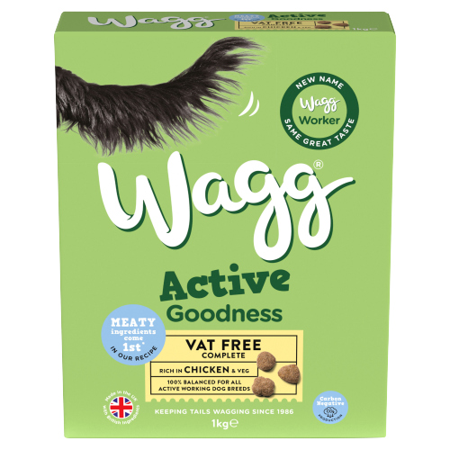 WAGG ACTIVE GOODNESS CHICKEN DRY DOG FOOD 1KG