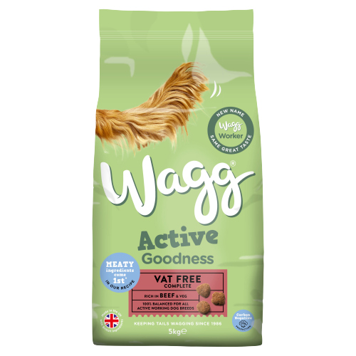 WAGG ACTIVE GOODNESS BEEF DRY DOG FOOD 5KG