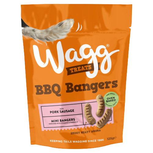 WAGG DOG BBQ BANGERS TREATS 125G