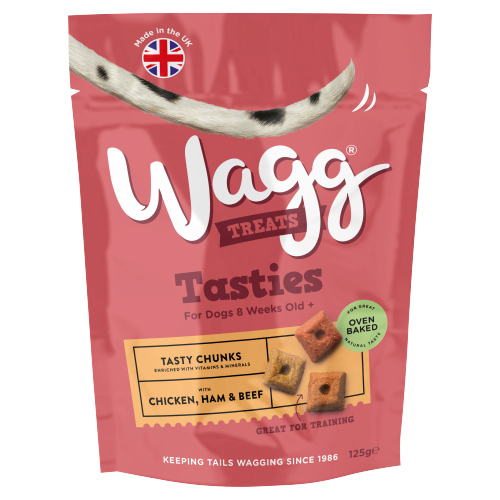 WAGG TASTY CHUNKS TREATS 125G