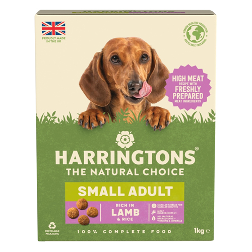 HARRINGTONS SMALL DOG LAMB DRY DOG FOOD 1KG