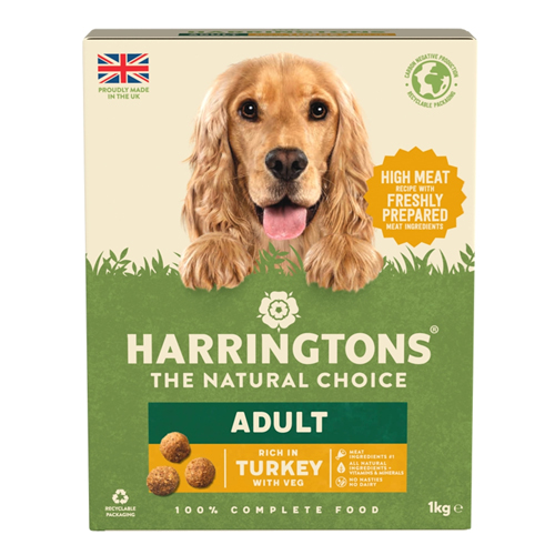 HARRINGTONS ADULT TURKEY DRY DOG FOOD 1KG