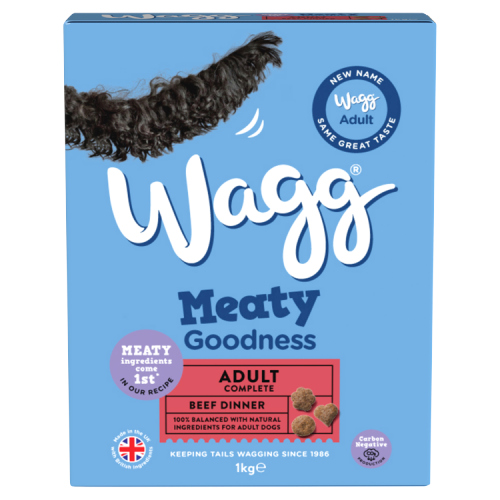 WAGG MEATY GOODNESS BEEF DRY DOG FOOD 1KG