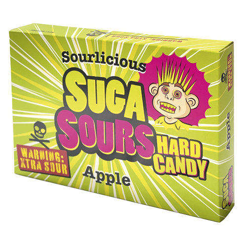 FUTURE CANDY XTRA SOUR SUGA SOURS APPLE HARD CANDY 100G