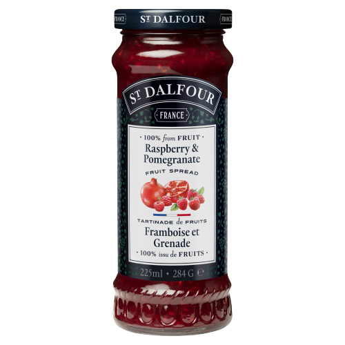 ST.DALFOUR RASPBERRY & POMEGRANATE FRUIT SPREAD 284G