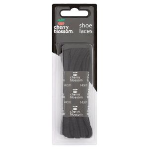 CHERRY BLOSSOM ROUND BLACK LACES 140CM 2PK