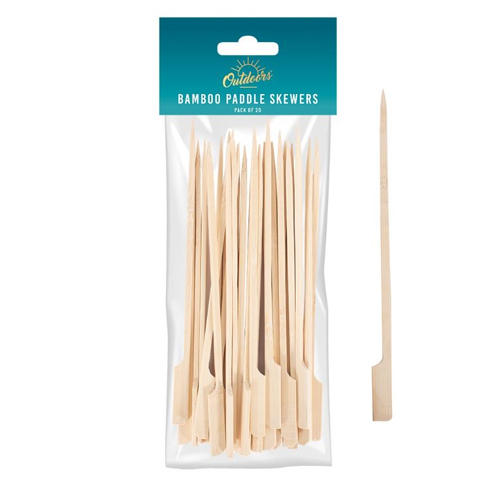 BELLO BAMBOO PADDLE SKEWERS 18CM  20PK