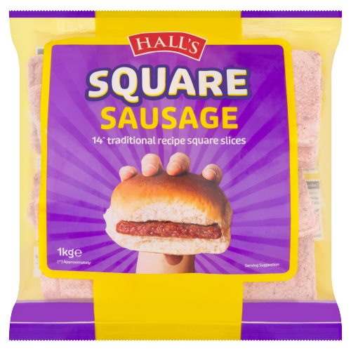 HALLS SQUARE SAUSAGE 1G