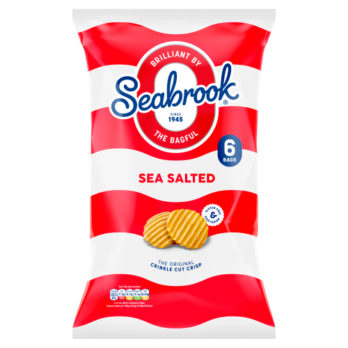 SEABROOK SEA SALTED 6PK 25G