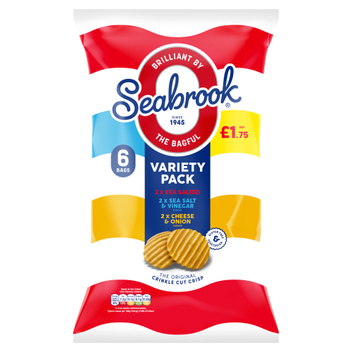 SEABROOK VARIETY 6PK PMP £1.75