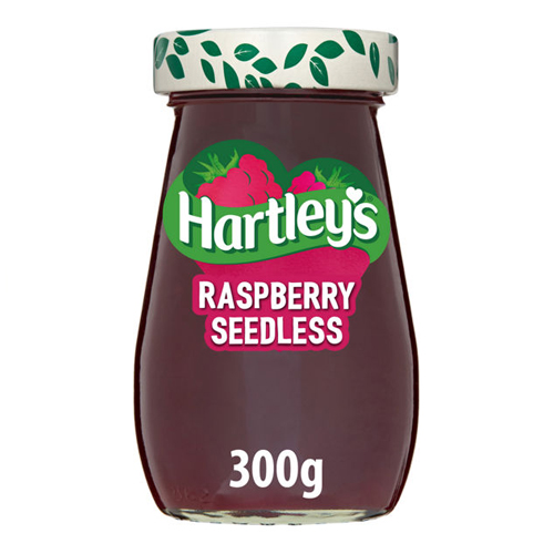 HARTLEY'S SEEDLESS RASPBERRY JAM PMP £1.99 300G