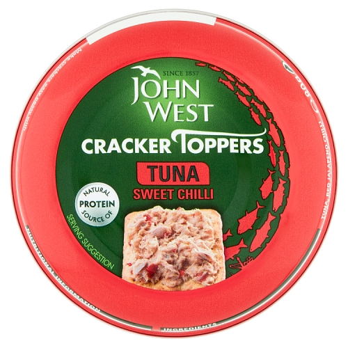 JOHN WEST CRACKER TOPPERS SWEET CHILLI TUNA 80G