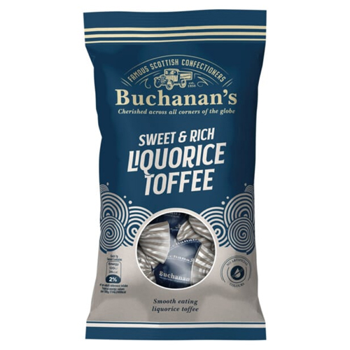 BUCHANAN'S LIQUORICE TOFFEE 120G