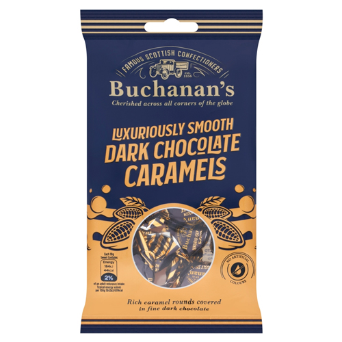 BUCHANAN'S CHOCOLATE CARAMELS 110G