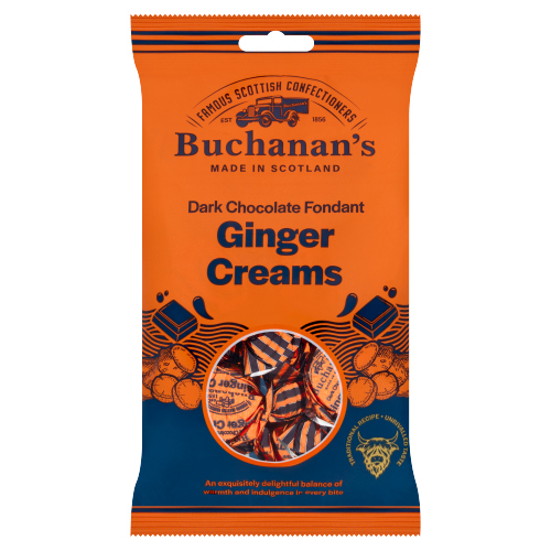 BUCHANAN'S DARK CHOCOLATE FONDANT GINGER CREAMS 120G