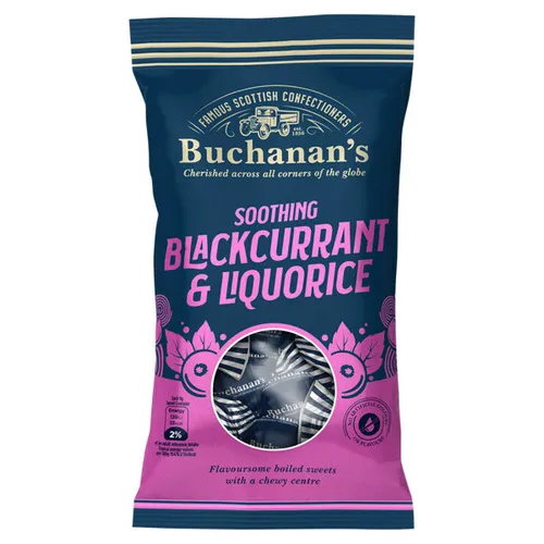 BUCHANAN'S BLACKCURRANT & LIQUORICE 140G