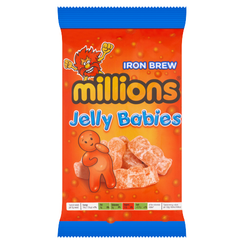 MILLIONS IRON BREW JELLY BABIES 150G