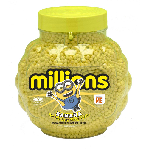 MILLIONS BANANA MINIONS JAR 2.27KG