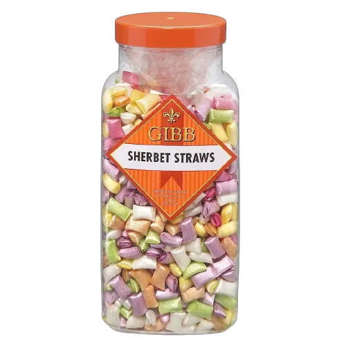 GIBB SHERBET STRAWS JAR 2.75KG