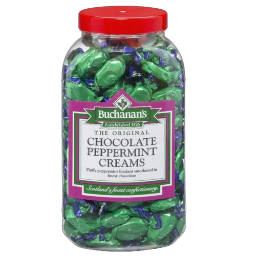 BUCHANAN'S JARS CHOCOLATE PEPPERMINT CREAMS 2.5KG