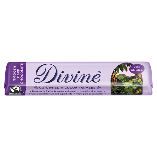 DIVINE CHUNKY BAR 70% DARK CHOCOLATE 35G