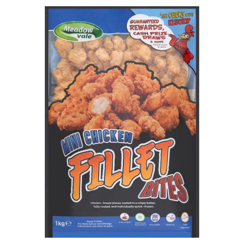 MEADOWVALE MINI CHICKEN FILLET BITES 1KG