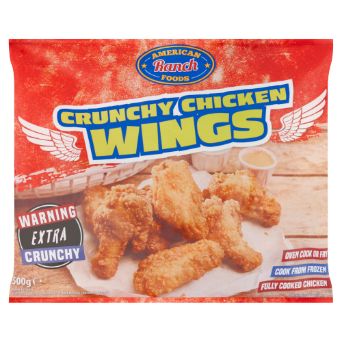 AMERICAN RANCH FOODS CRUNCHY CHICKEN WINGS 500G