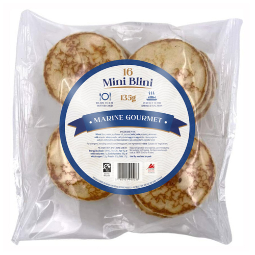 MARINE GOURMET 16 MINI BLINIS 135G