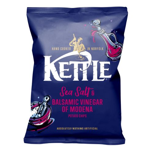 KETTLE SEA SALT & BALSAMIC VINEGAR OF MODENA CRISPS 40G