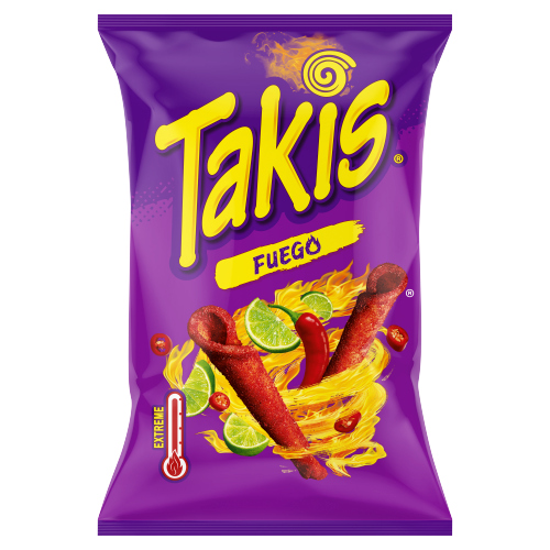 TAKIS FUEGO CHILLI & LIME FLAVOUR CORN 100G