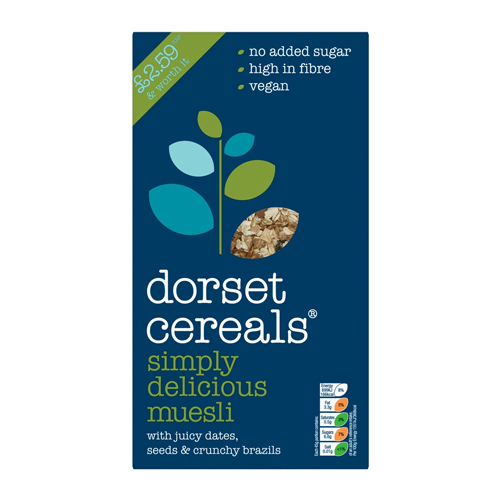 DORSET SIMPLY MUESLI DELICIOUS  £2.59 410G