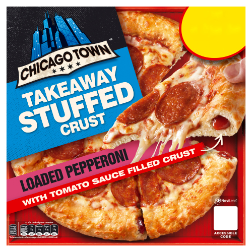 CHICAGO TOWN STUFFEDCRUST TAKEAWAY PEPPERONI PMP £3.75 490G