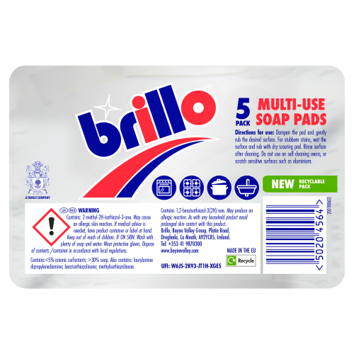 BRILLO SOAP PADS 5PK