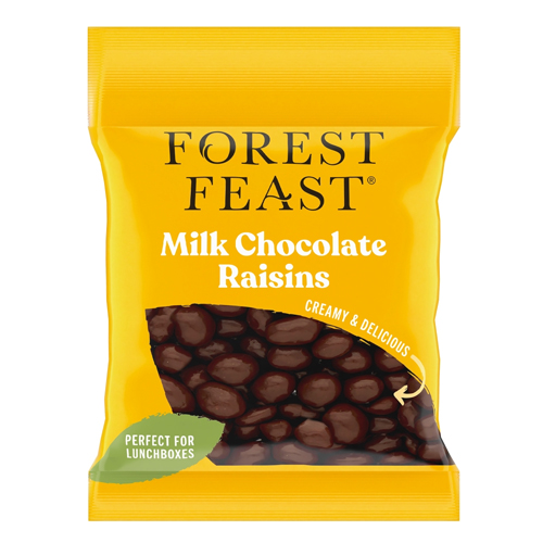 FOREST FEAST MILK CHOCOLATE RAISINS 65G