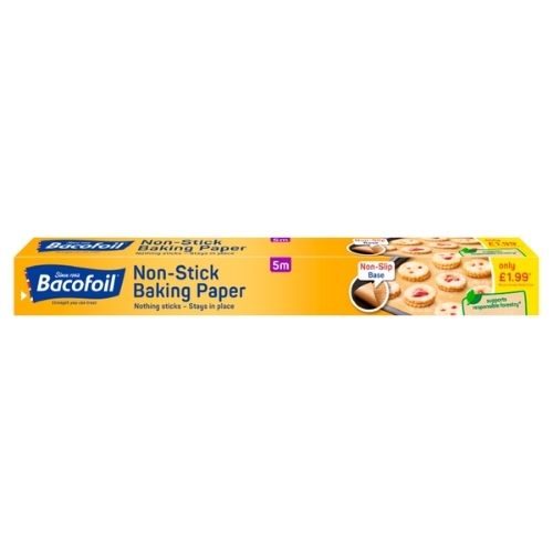 BACOFOIL BAKING PAPER NON STICK PMP £1.99 5M 380MM