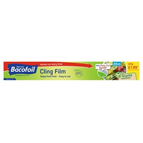 BACOFOIL CLING FILM PVC FREE PMP £1.99 20MTR