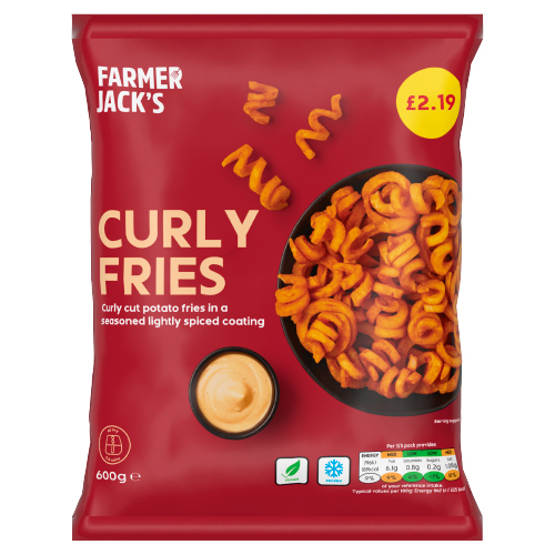 FARMER JACK'S CURLY FRIES PMP £2.19 600G