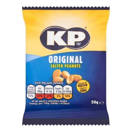 KP ORIGINAL SALTED PEANUTS PUBCARD 50G