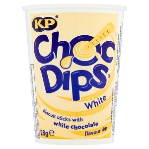 KP CHOC DIPS WHITE CHOCOLATE SINGLES 28G