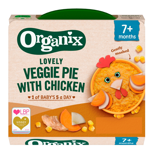 ORGANIX LOVELY VEGGIE PIE WITH CHICKEN 7+ MONTHS 130G