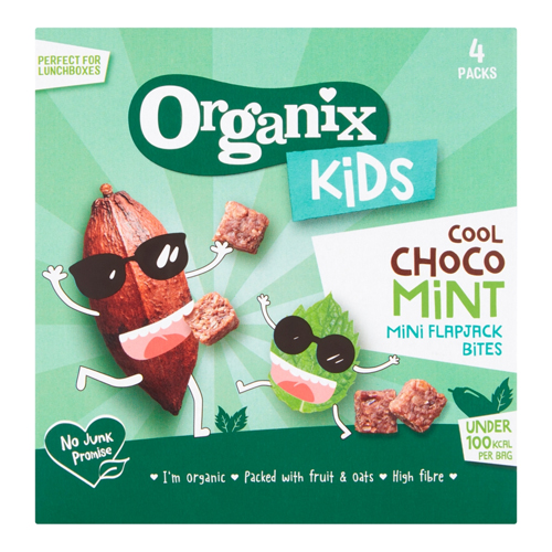 ORGANIX KIDS COOL CHOCO MINT MINI FLAPJACK BITES 4PK 23G