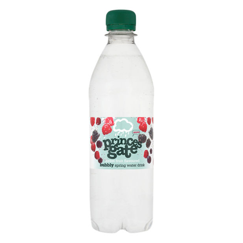 PRINCES GATE SPARKLING FRUIT WATER PET 500ML