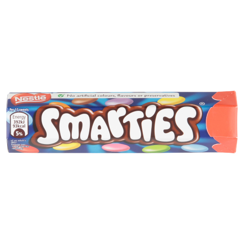 SMARTIES MILK CHOCOLATE TUBE 38G