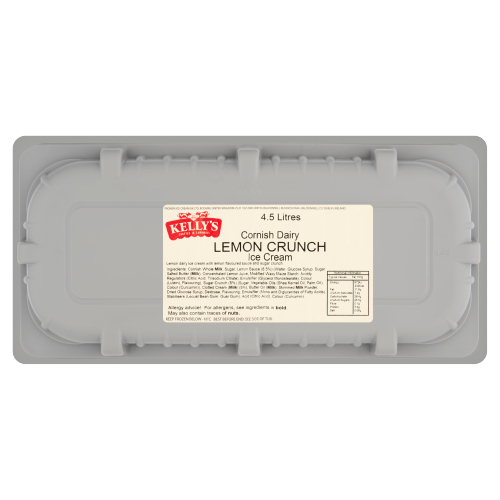 KELLY'S CORNISH DAIRYLEMON CRUNCH ICE CREAM 4.5L